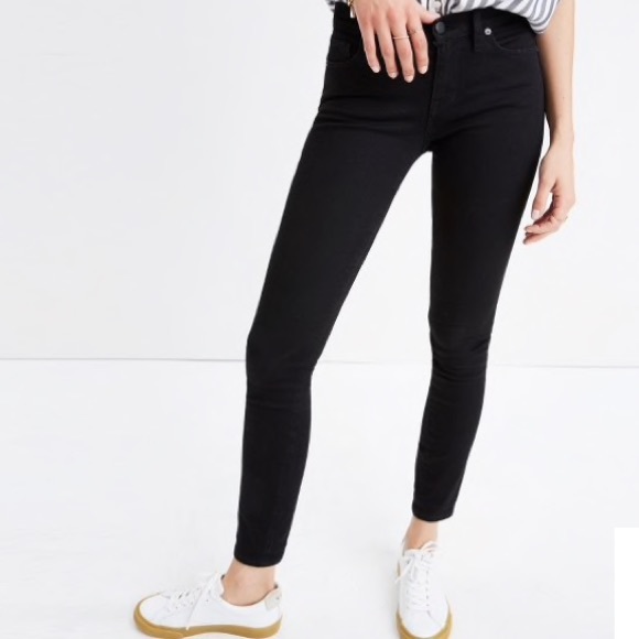 Madewell Denim - Madewell tall 8” skinny jeans in Black Frost 31T
